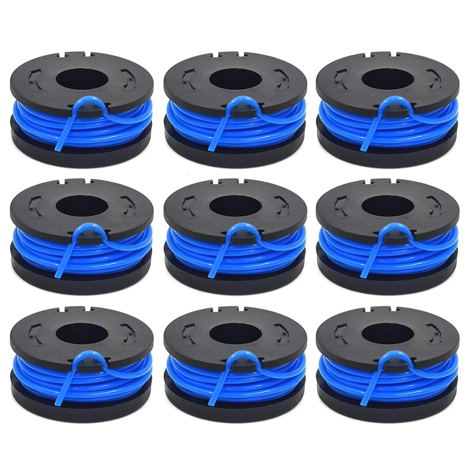 

TLW-01 9Pcs Replacement Spool Mower Accessory for Harbor Freight Bauer 19115C-B 20V Cordless Mower A