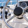 Replacement Boat Steering Wheel Hub Cap, Black Polycarbonate Center Cover for Uncovered, Missing, or Worn Hub Positions