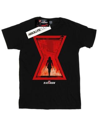 Mens Black Widow Movie Icon Silhouette T-Shirt