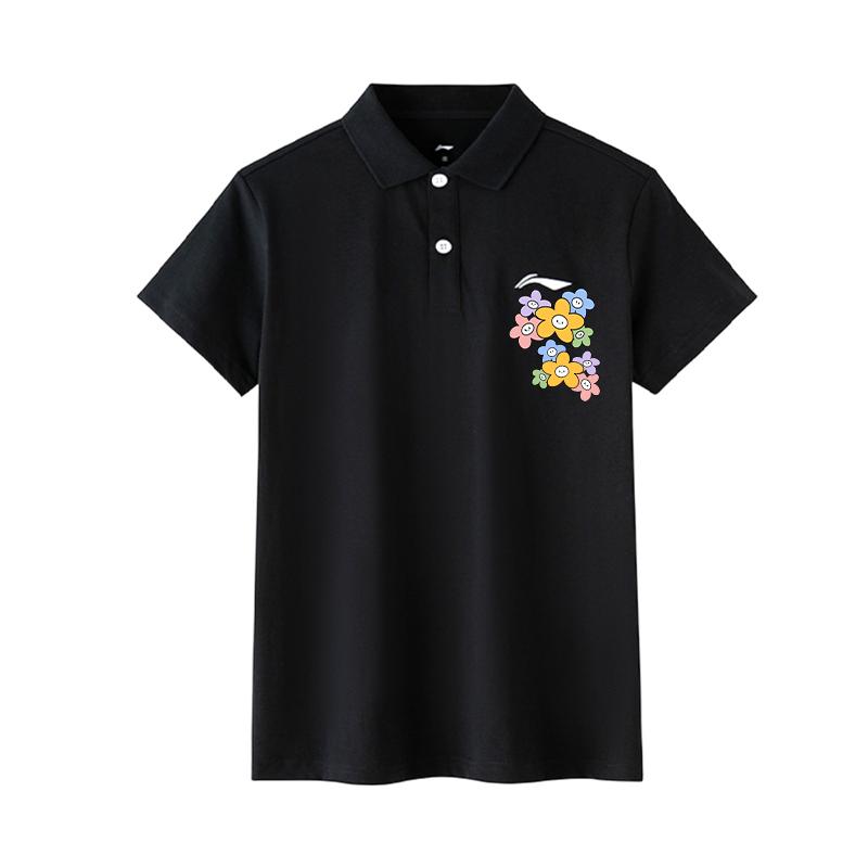 

LiNing Настраиваемая Милая Цветочная Повседневная Универсальная Модная Тренд Принтованная Однотонная Дышащая Свободного Кроя Футболка Поло с Коротким Рукавом APLT137-1(TEAM702-A14) S