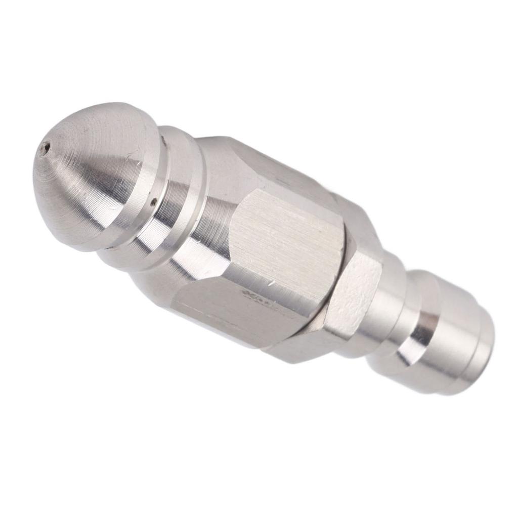 56MM Sewer Jet Nozzle 5000PSI 1 Front 6 Rear Stainless Steel Sewer Jet Nozzle for Pipe Unclogging