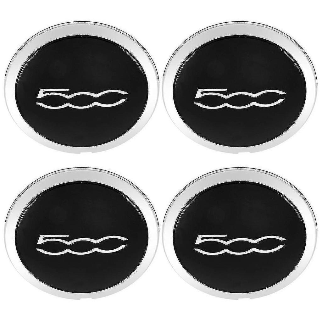 4pcs 133mm Hubcap for Fiat 500 Wheels Centre Hub Caps Set 68078419AC 68078421AC Dust Cover Sliver 51
