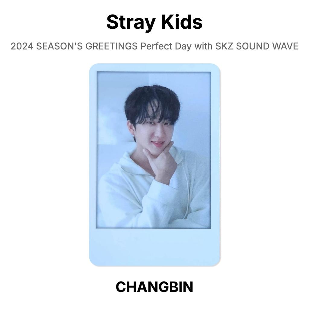 Stray Kids SALUTATIONS DE LA SAISON 2024 Journée Parfaite avec SKZ SOUND WAVE Photocard Officielle