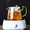 Heat Resistant Glass Flower Tea Pot 750ml Practical Bottle Flower Tea Cup Multifunctional Teapot Health Pot Tea Set