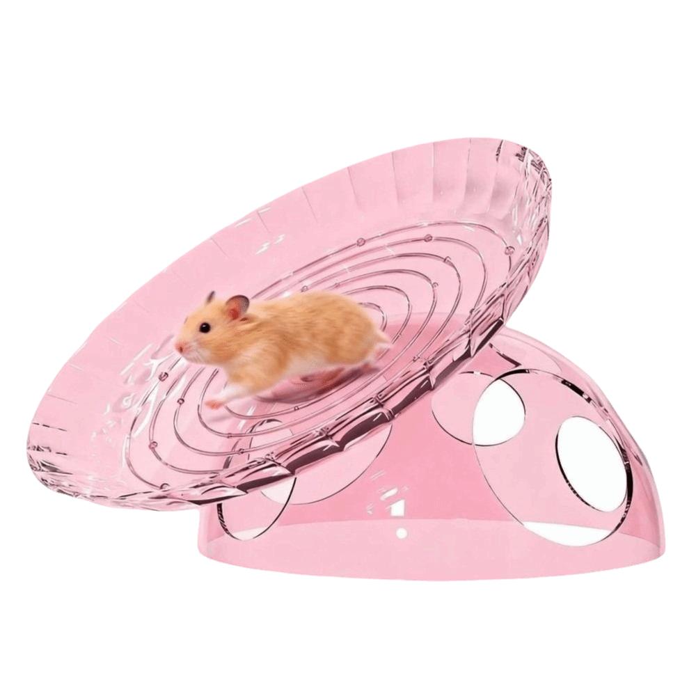 Acrylic Hamster Running Wheel Extra Large Anti-slip Running Disc Silent Spinner Quiet Cage Running Wheel