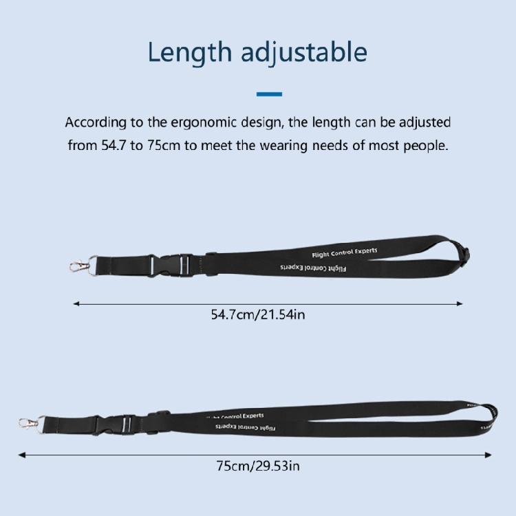 Quadcopter Remote Carrying Strap Shoulder Strap Soft Neck Lanyard with Adjustable Length for Prolonged Use