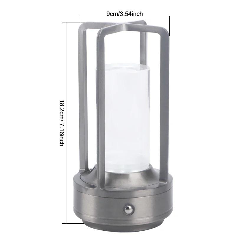 Nachtlicht Schwarz Gold Silber Tischlampe Touch USB-Laden Umgebungslicht Geeignet für Schlafzimmer Wohnzimmer