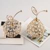 Crystals Fruit Statues Natural 3D Statues Decorations Fruit Shape Polished Smooth Collection for Bedroom Home Bar Desk