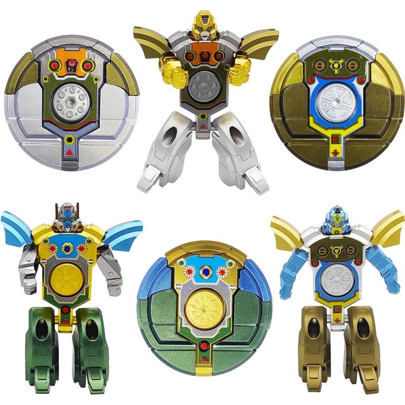 

Robot Transformation Fidget Hand Spinner Gyro Funny Deformation Action Figure Stress Relief Finger Toy For Kids Gift (As shown-4588)- 8cm