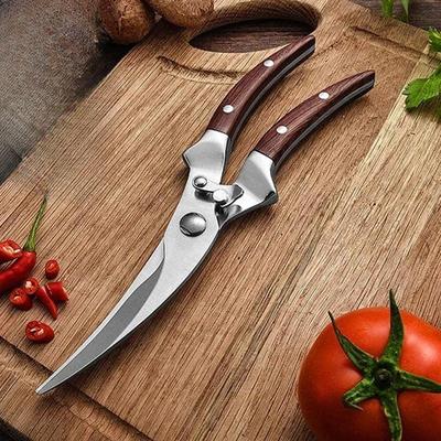 Forbici da cucina per pollame in acciaio inox, ossa di pollo, pesce, anatra, polpo, forbici da cucina, cesoie per burro, verdure, taglierina da cucina