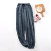 Pantaloni da Pigiama da Uomo Dritti Spessi Antifreddo Morbidi Elasticizzati in Vita Pantaloni da Pigiama da Uomo Indumento da Casa