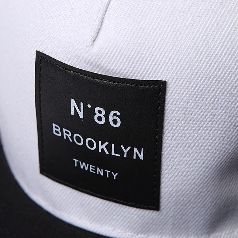 Neue Mode N86 BROOKLYN Patch Snapback Mütze Für Männer Frauen Verstellbar Baumwolle Trend Hip Hop Outdoor Sport Baseballkappe