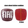 1pcs 3D 44mm Acrylic Steer Wheel Emblem Sticker Car Steering Wheel Sticker Car Interior Emblem Car Accessories For FIAT Abarth