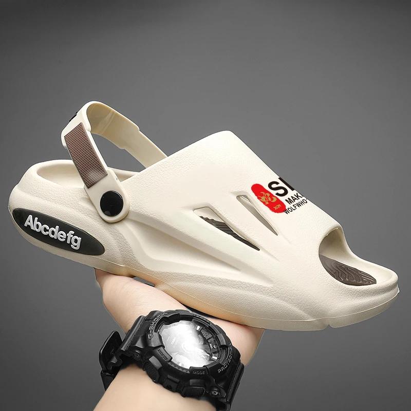 Fashion Fashion Platform Men Slippers Outdoor Summer Clogs Shoes Women Beach Sandals Male Soft EVA Indoor Home Slides Lover Flip Flops