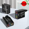 45W Multi-Port USB Charger with Digital Display - 3.1A, EU/US/UK Plug