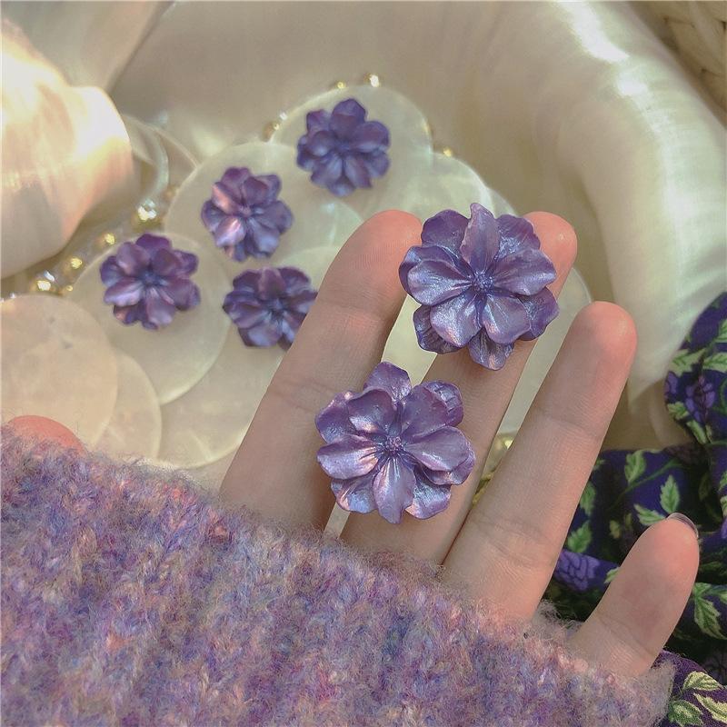 

Silver Needle Small Fresh Sweet Flower Earrings Simple Versatile Personalized Earrings Fashion Niche Mori Earrings Women