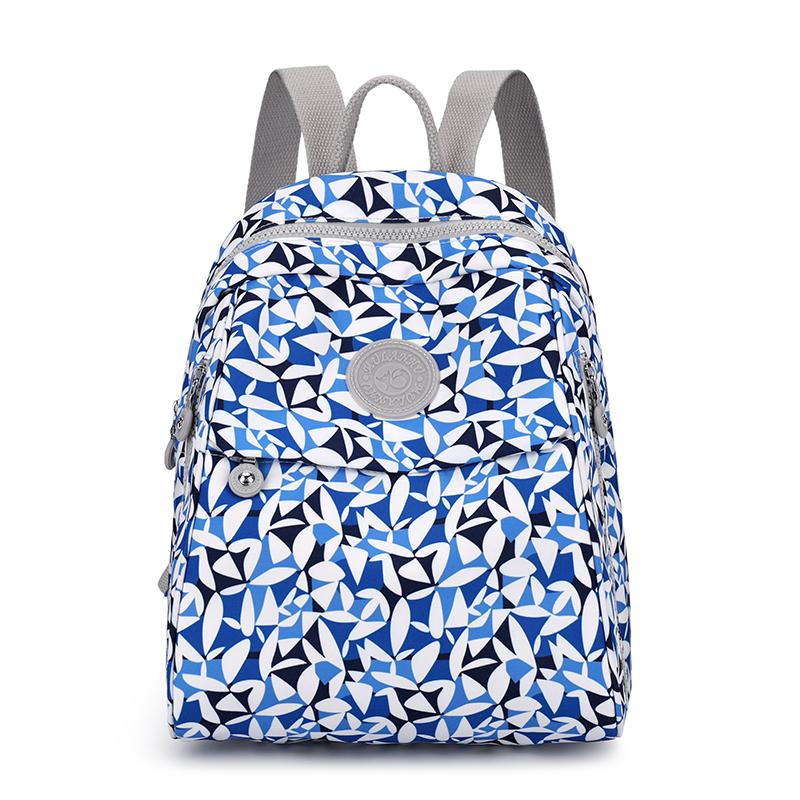 Printed Backpack Large Capacity Nylon Travel Bag Women's Backpack