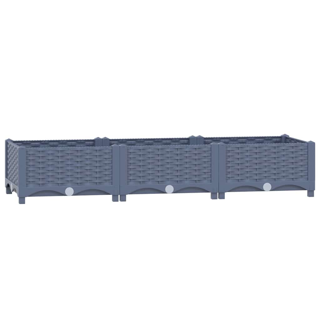 Raised Garden Bed 120 x 40 x 23 cm Polypropylene