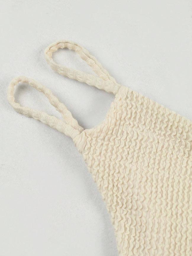 2025 European & American One-Shoulder Bikini Set with Sexy Hollow-Out Design