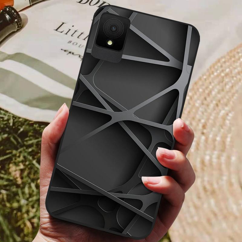 For TCL 502 Case Shockproof Soft Silicone TPU Bumper for TCL 502 Global Cover Cat Luxury  TCL502 Cute Cartoon Shell