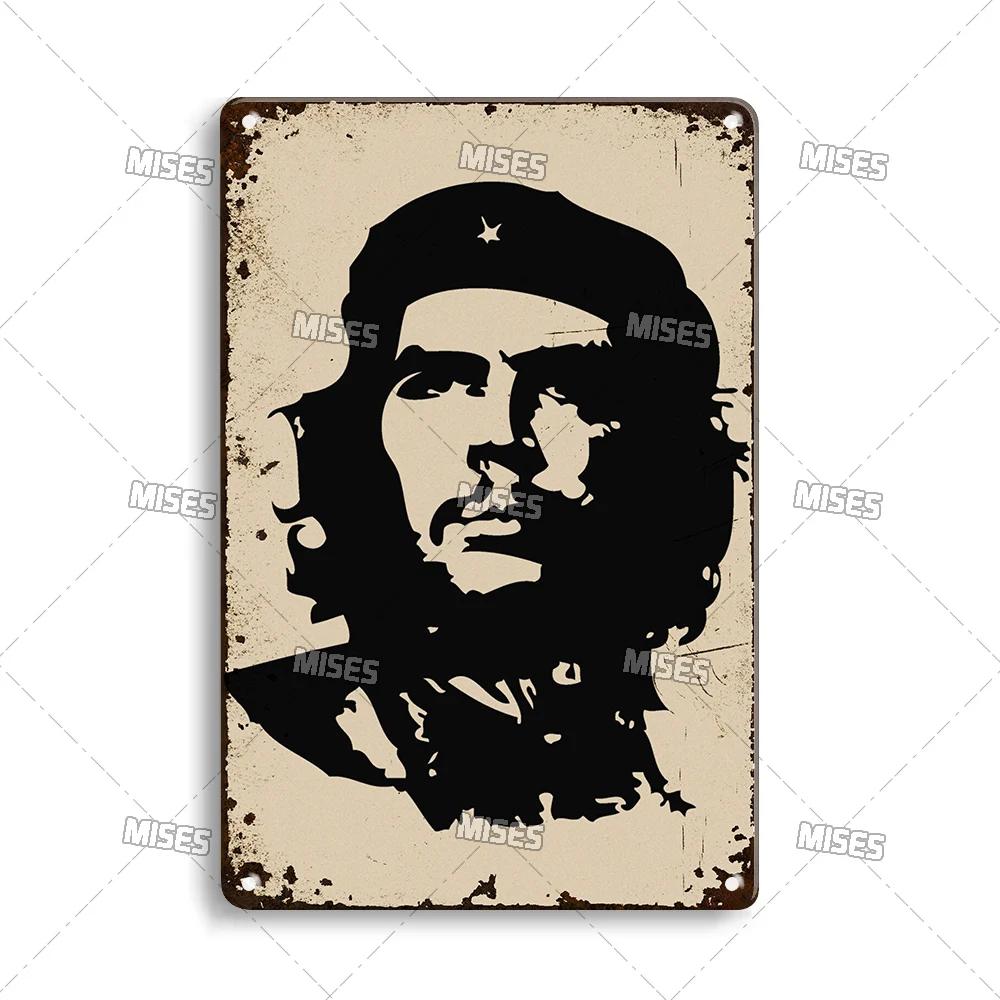 MISES 2008 Klassisk Film Che Guevara Metallaffisch Gammal Metallplåt Retro Metallplatta Väggplatta Hemklubb Industriell Dekor