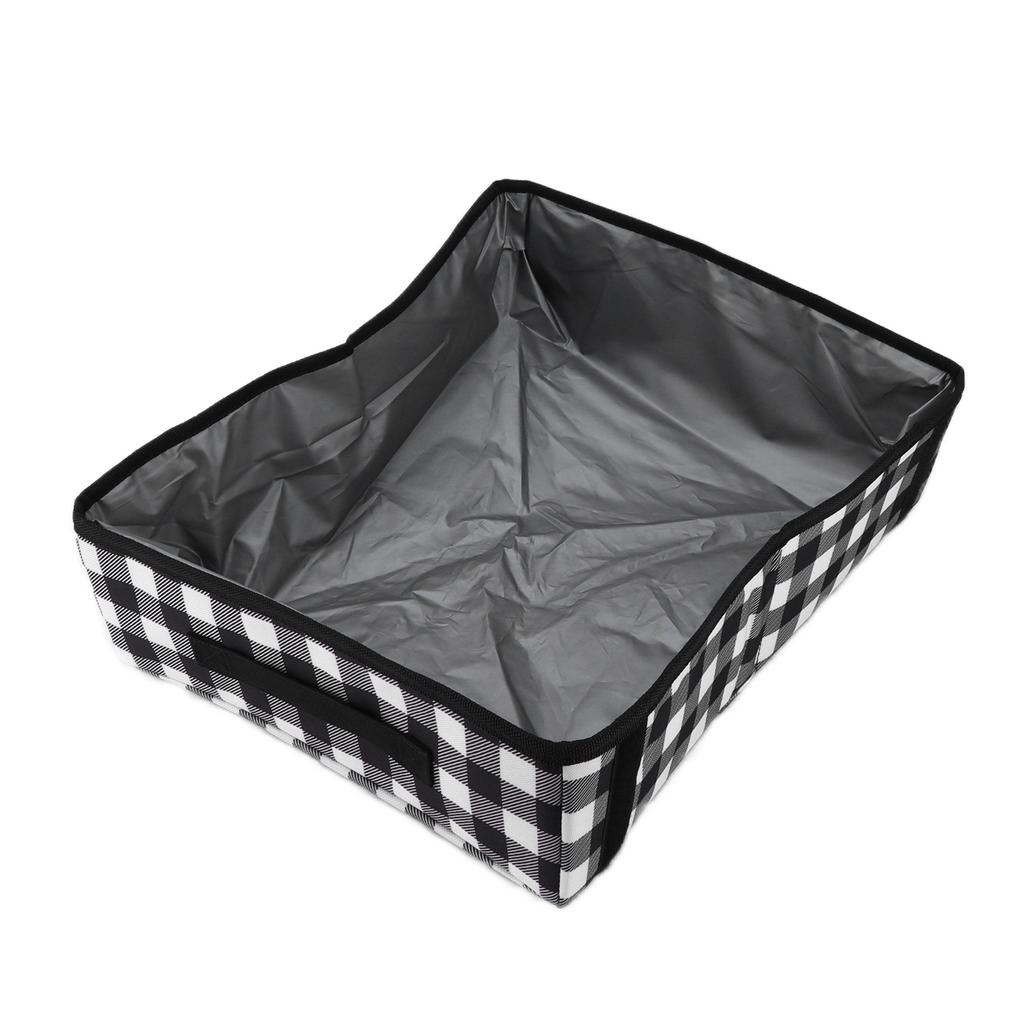 Portable Litter Box Lightweight Waterproof Collapsible Travel Cat Litter Box for Cats