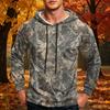 Men's Printed Loose Fit Casual Hoodie with Pocket and Drawstring