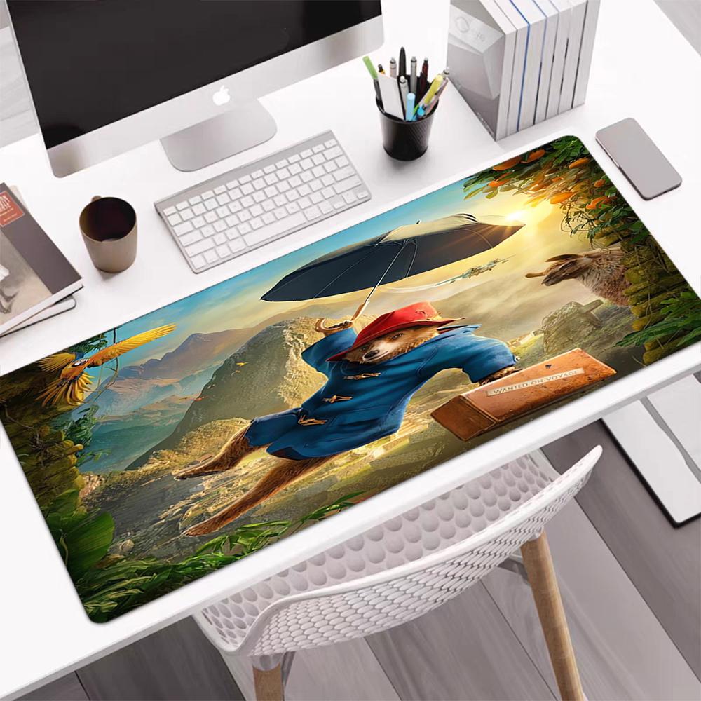 Paddington Bear Theme Mouse Pad, Non Slip Rubber Base, Multifunctional Office & Home Decor, Perfect for Workspace Personalization.