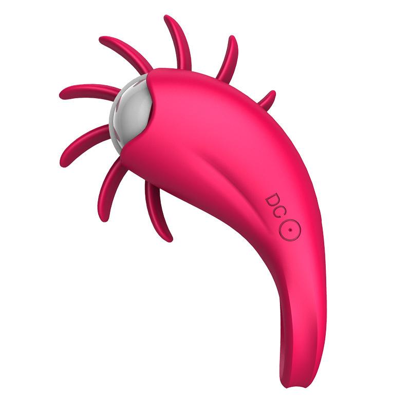10 Modes Vibration Silicone Cock Penis Rings Vibrator For Men Rotation Tongue Licking Oral Sex Toys For Women Masturbation