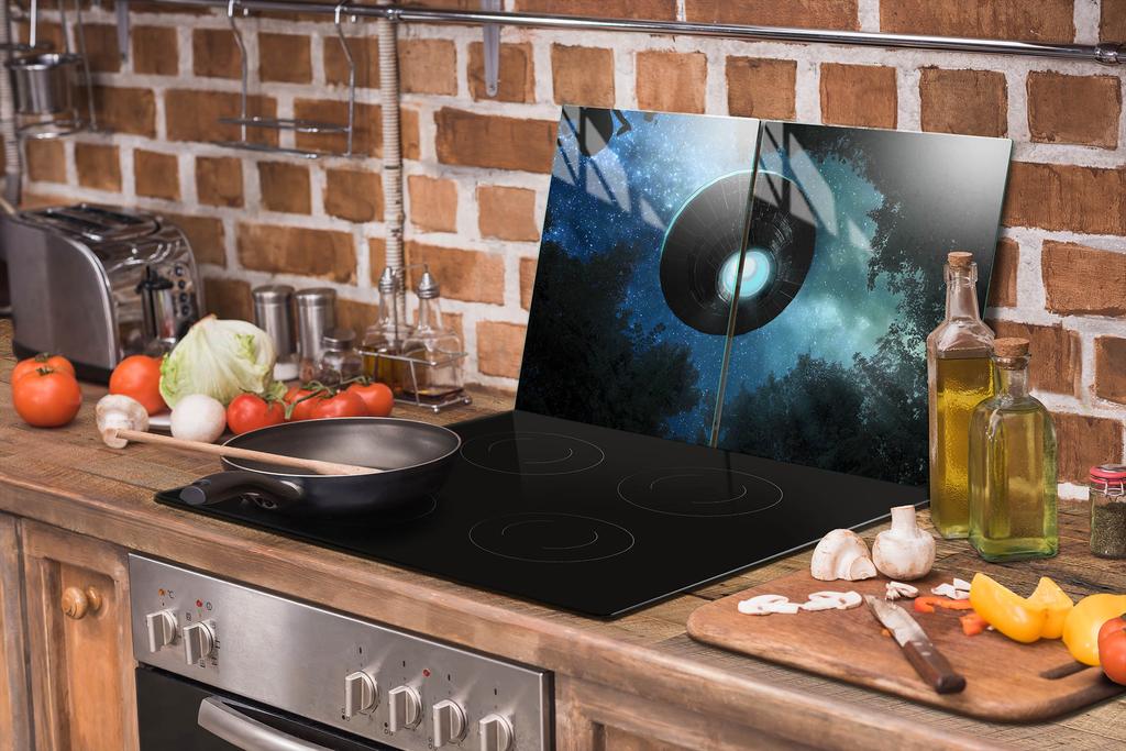 SZKLANA PŁYTA OCHRONNA NA KUCHENKĘ 85x52 UFO