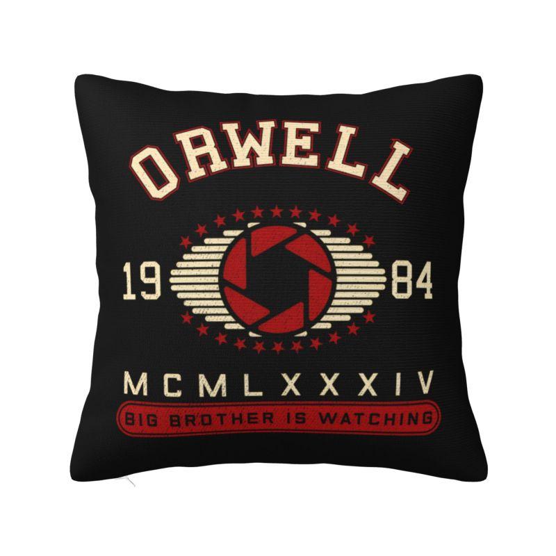 Big Brother George Orwell Cushion Covers Xcm Velvet Throw Pillow Case for Sofa Car Square Pillowcase Home Decorative