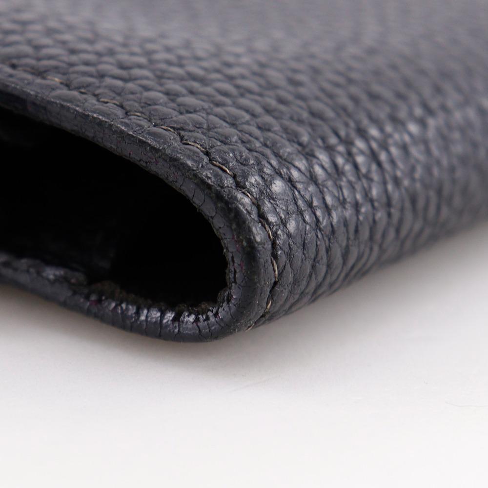 HERMES Dogon GM Purse Black / Gold Hardware Taurillon Clemence unisex Used