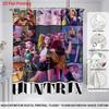 1pc K-Pop Demon Hunters Printed Waterproof Shower Curtain Privacy Hanging Curtain with 12 Hooks Multiple Sizes Machine Washable