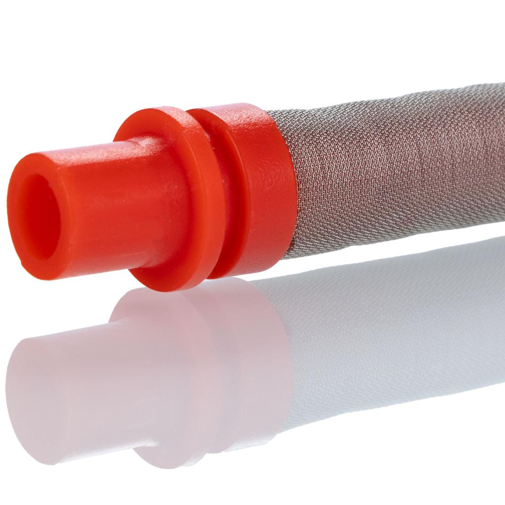 Rosfix Filtr Paluszkowy Czerwony 200 Mesh – Efektywna Filtracja Zanieczyszczeń | Długość 100mm | Pasuje do Dysz 0,007”–0,011”