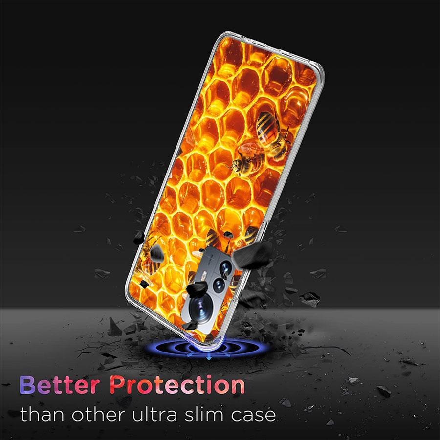 Bees and Honey in the Honeycomb Phone Case For Redmi Note 13 Pro Plus 14 Pro+ 12S 12 11S 11T 11E 11 10S 10 9S 9 Xiaomi Capa TPU