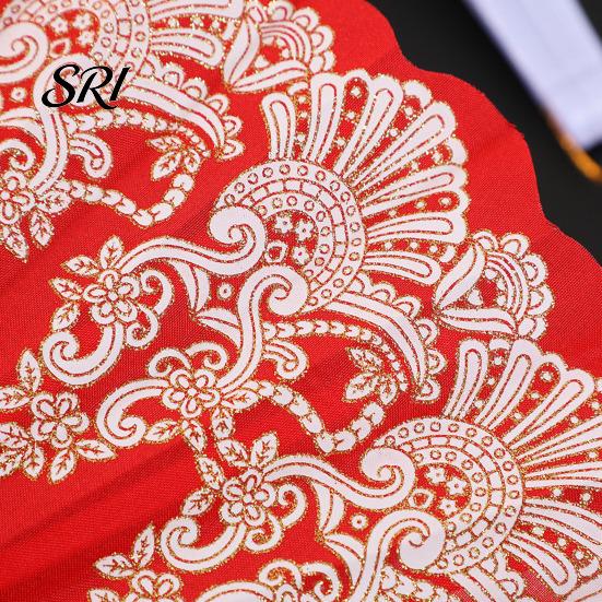 Lightweight Folding Fan Vintage Carved Plastic Ribs Hand Held Portable Chinese Style Summer Cooling Wedding Dance Party Performance Props Handheld