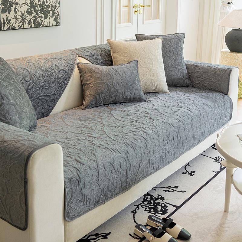 Fall and Winter Short Plush Sofa Covers High Quality Non-Slip Couch Cushion Living Room Decoration Nordic Universal Sofa Towel