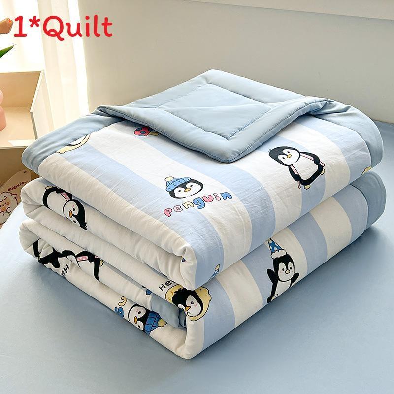 Bear Dog Capybara Flower Animal Print Summer Air Conditioner Quilt Home Use