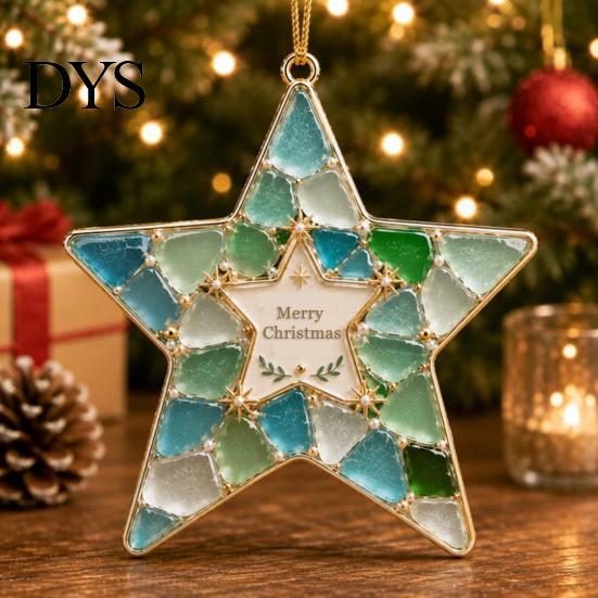 Decorative Xmas Gift Acrylic Christmas Ornament, 2D Flat Snowman Heart Star Hanging Pendant, Thoughtful Present Tree Holiday Home Party Decor,
