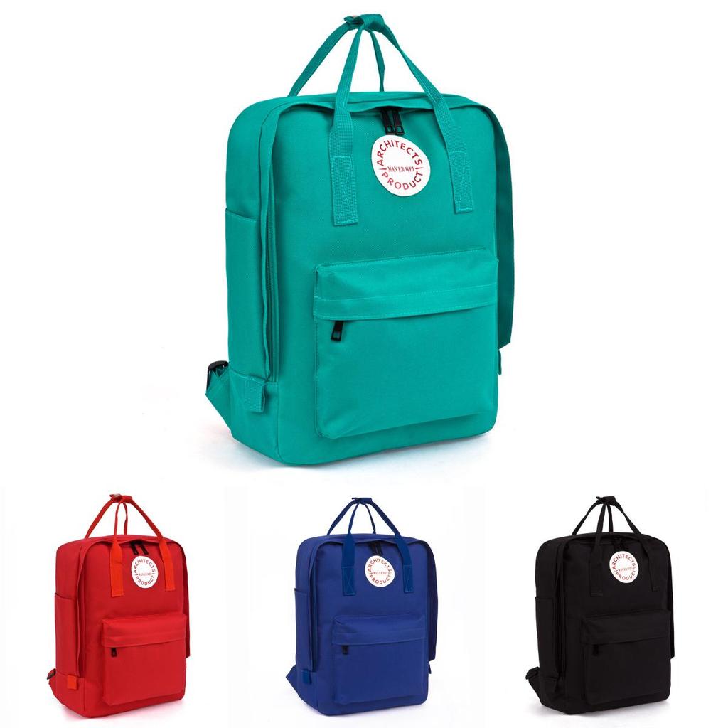 Man Er Wei Letter Print Oxford Cloth Dualcompartment Backpack For Casual Travel And Students