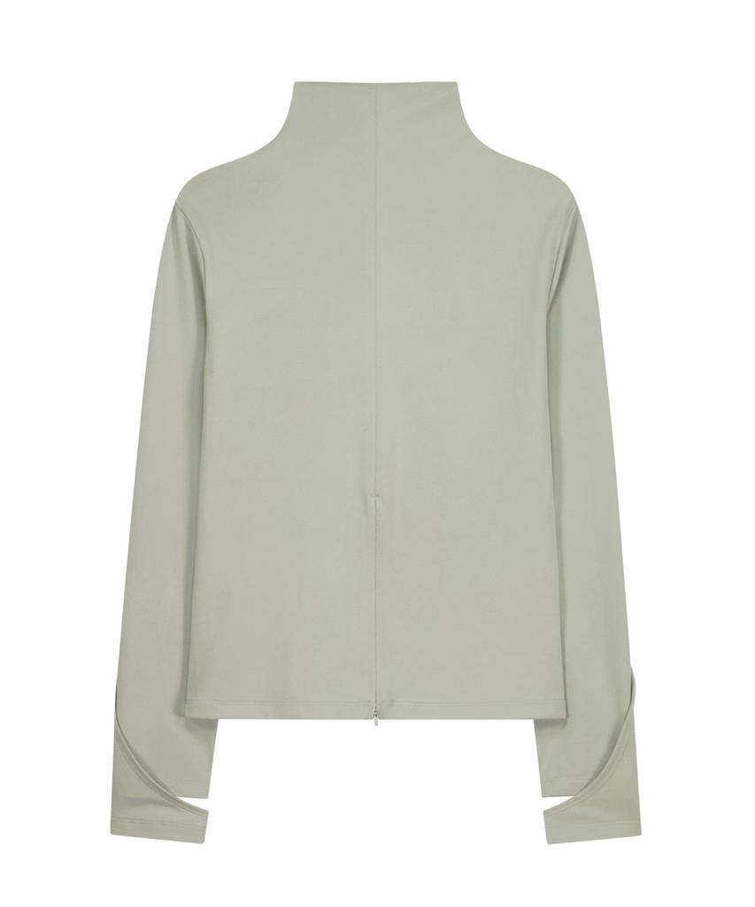 OJOS Mock Neck Tee / Mint Gray