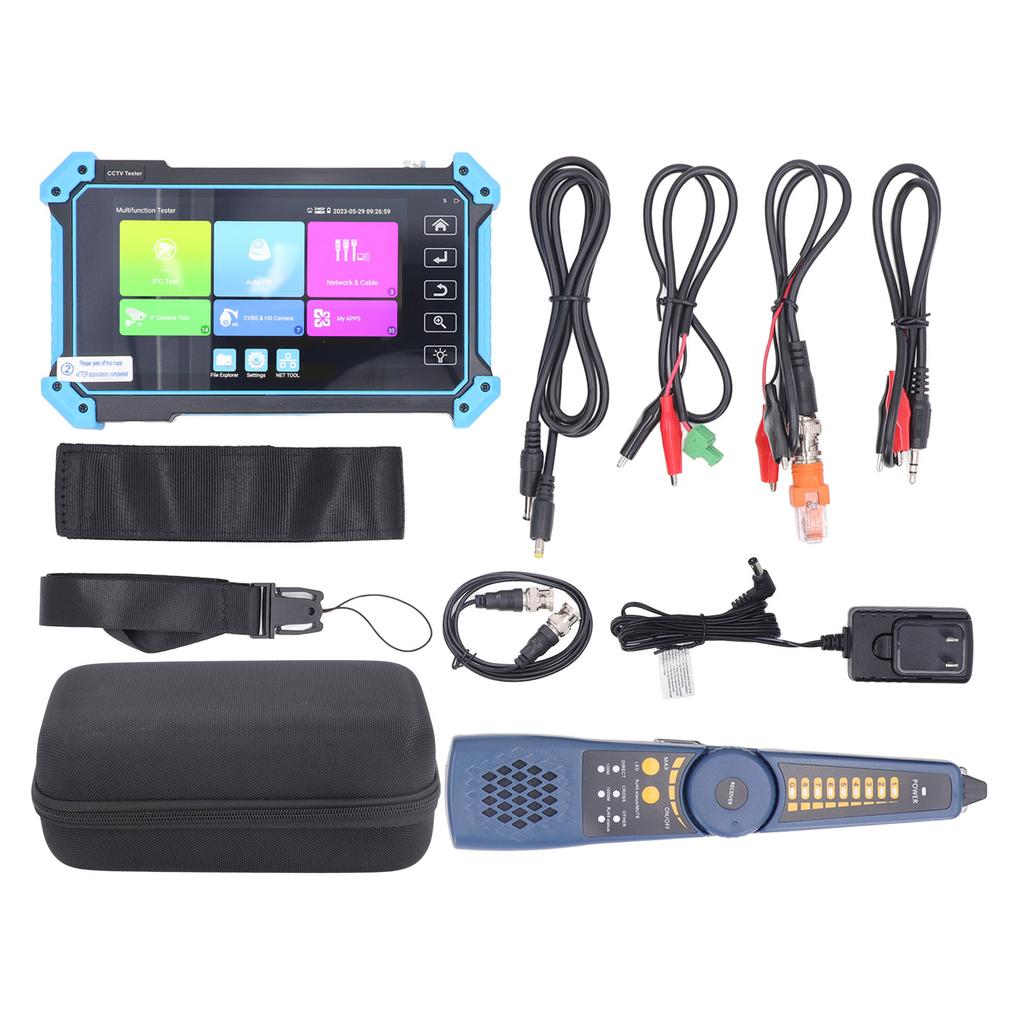 Tester pentru cameră CCTV Intrare HD VGA Monitor coaxial analogic de rețea AHD TVI Tester pentru cameră CVI cu linia F