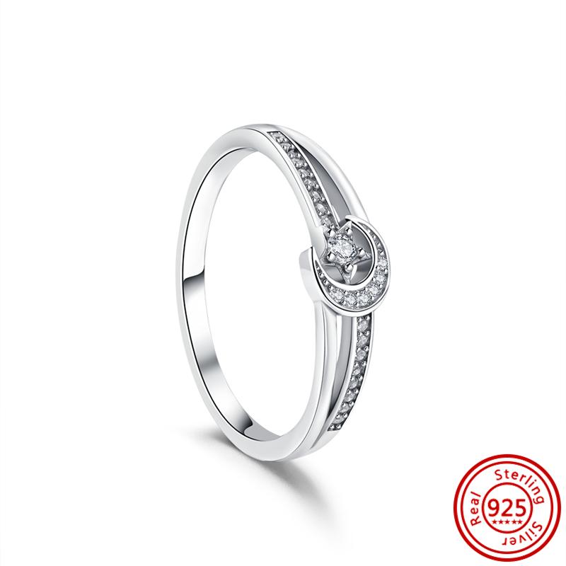 Inel de Deget Inimă Roșie Inele cu Zircon Strălucitor Zircon Spumos Pentru Femei Cupru Sterling 925 Nuntă Logodnă Petrecere Cadouri de Lux