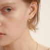 Silver 925 V Edit One-Touch Earrings LSE99