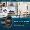 Fan Connection Round Wall Flange Connector Black Plastic Ventilation Pipe Joint Air Ducting Connection Ventilation Pipe