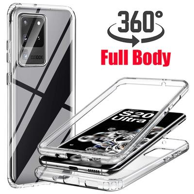 360 Full Body Cover Case for Samsung Galaxy A07 A17 A56 A55 A35 A25 A16 S25 S24 S23 S2FE S21 Plus A52 A54 A34 A14 A53 A33 A05S Clear Phone Cases