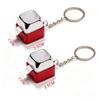 Ftcy 2Pcs Electric Shock Keyboard Keychain Prank Keyboard Button Keychain Mini Click Fidget Toy Pendant Backpack Charm
