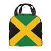 Sac à déjeuner isotherme avec drapeau jamaïcain pour femmes Patriotisme Réutilisable Thermique Refroidisseur Boîte à lunch pour repas École