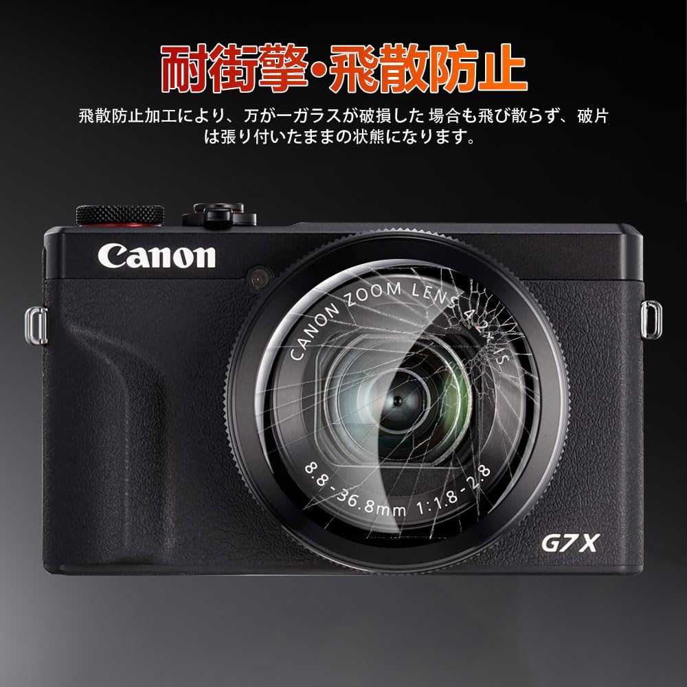 Canon PowerShot G7 X Mark G7 X Mark III Camera Lens Protective Film Asahi Glass 9H UV Highly Optical and [1 Sheet] II/PowerShot [HVUYAL] Filter,