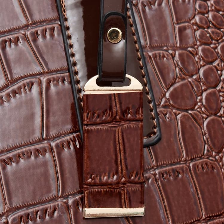 Damen Mode Handtasche mit Alligator-Muster Schultertasche Umhängetasche